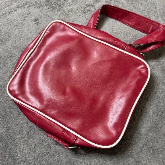 Guinness Beer Messenger Shoulder Bag Ireland Vegan Leather Toucan Lovely Day Red - Picture 2 of 7